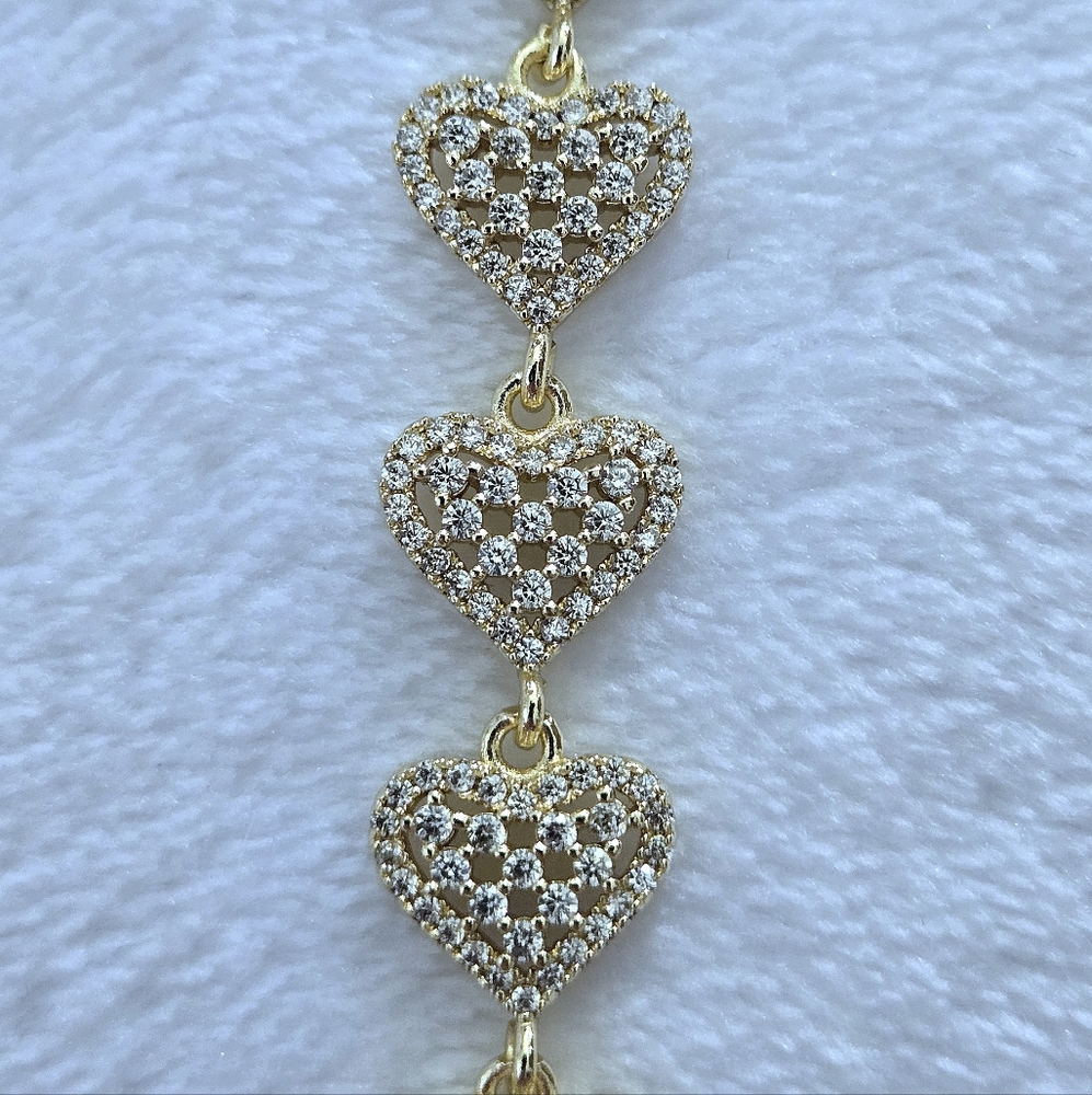 Gemelli👭 "Rebecca" Gold Hearts💛 Necklace - NWT - Picture 9 of 16